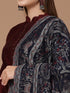 Women's Zari Kani Wool Shawl with Figures